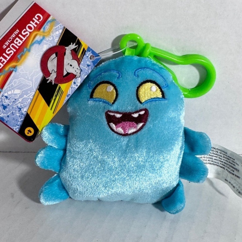 Ghostbusters Muncher Plush Clip On Hasbro Afterlife Blue Ghost Keychain E9790